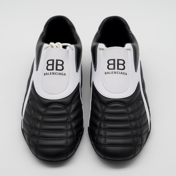 Size 44 - Balenciaga Zen Sneakers Black White Leather - Picture 3 of 13